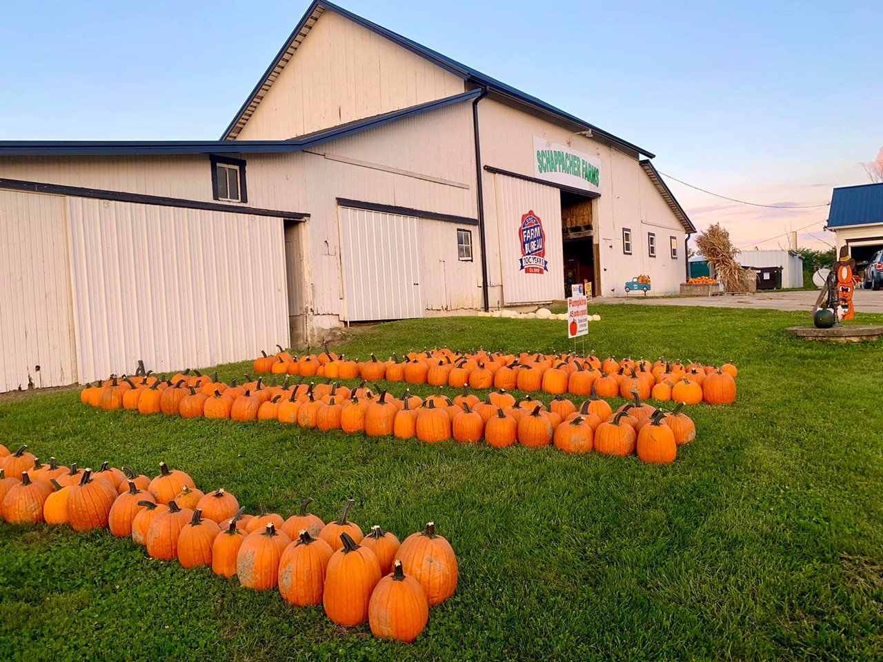 Schappacher Farms
3068 W. State Route 73, Wilmington. Open Saturdays and Sundays until Oct. 29.
This family-owned Wilmington farm is the ultimate one-stop-shop for fall fun. Situated on over 50 acres of land, the farm offers pick-your-own pumpkins, farm animal visits, free hayrides, a corn maze, apple cider, caramel apples and mini apple spice donuts.