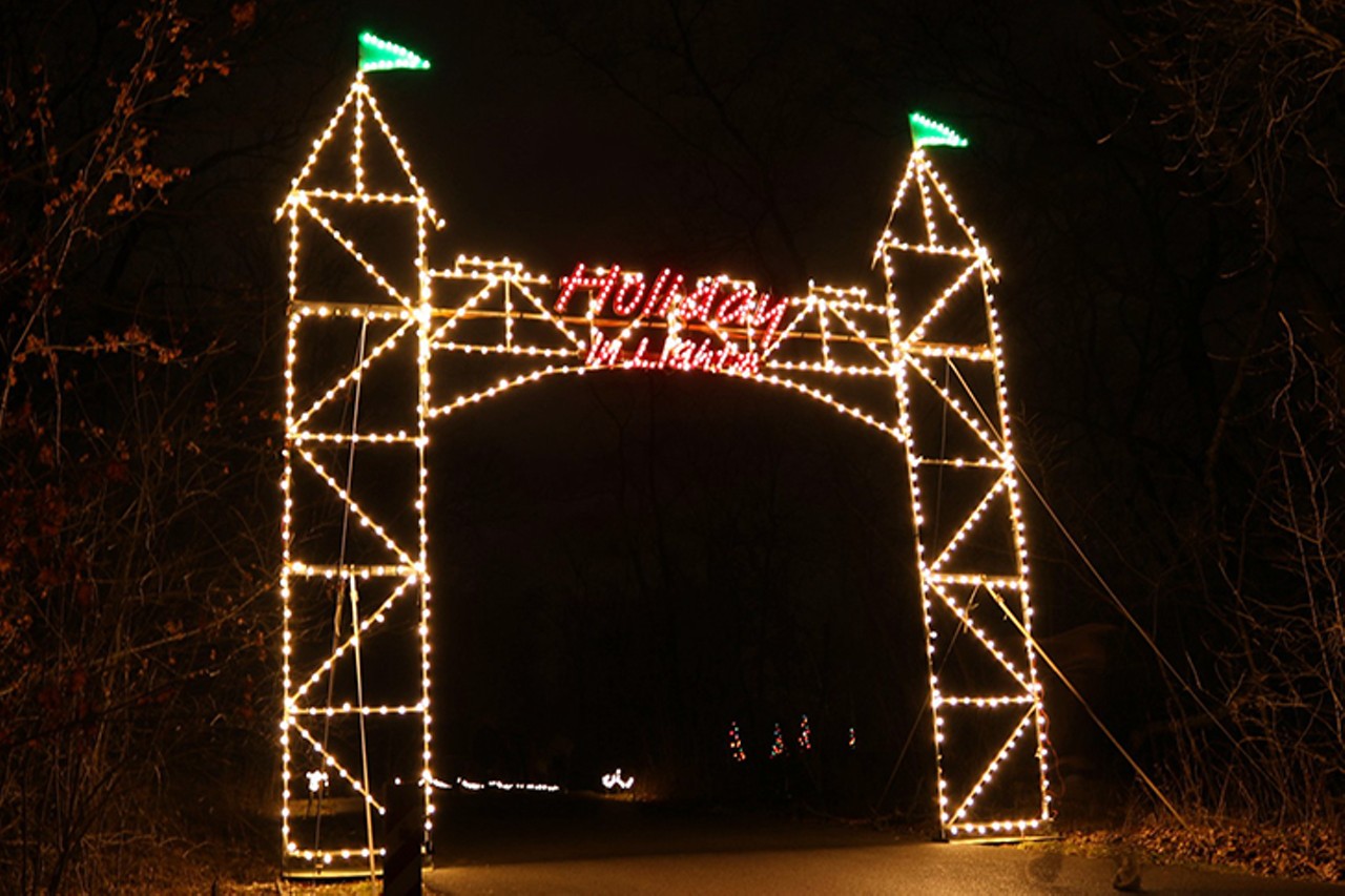 Holiday in Lights in Sharon Woods
11450 Lebanon Road, Sharonville
The nostalgic mile-long holiday spectacle returns this year, but with some pandemic-related changes. Featuring more than 1 million lights decorating over 250 vignettes along a woodland path, "the holiday-themed displays showcase everything from Santa Claus and his elves, to every animal on the ark," says the website. There's also an option to buy some special effects glasses ($2 for one pair and three pairs for $5) to enhance the drive. Santaland will be closed this year (for obvious health and safety reasons). The park is also offering walkable tours of the lights. Walks are by reservation only and take place every 15 minutes on Wednesday, Dec. 2 and Dec. 30. No cars will be allowed on those nights. Holiday in Lights runs through Saturday, Jan. 2 with hours 6-9 p.m. Sunday-Thursday and 5:30-10 p.m. Friday and Saturday. Tickets are $15 per vehicle, with an upcharge for buses (entry for those costs $45). Walk-thru tickets are $5. The show is going cashless this year due to COVID, and all tickets are available in advanced online.
Photo: facebook.com/HolidayinLights