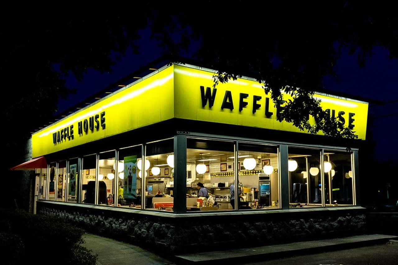 Waffle House
Multiple locations
Open all day.