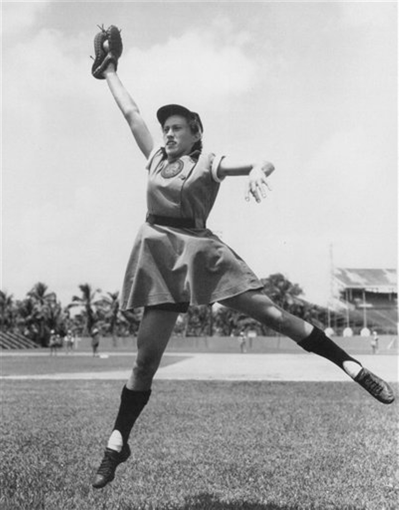 Dorothy “Dottie” Kamenshek
Known as “Dottie” and “Kammie,” Dorothy Kamenshek was thought to be one of the best players in the All-American Girls Professional Baseball League, playing first base for the Rockford Peaches for 10 years. Kamenshek was from Norwood and began playing for the Peaches in 1943 after her Cincinnati softball team won the national title three years in a row. Apart from being an excellent baseman, Kamenshek was also a solid hitter and earned the All-Star title seven out of the 10 years she played.