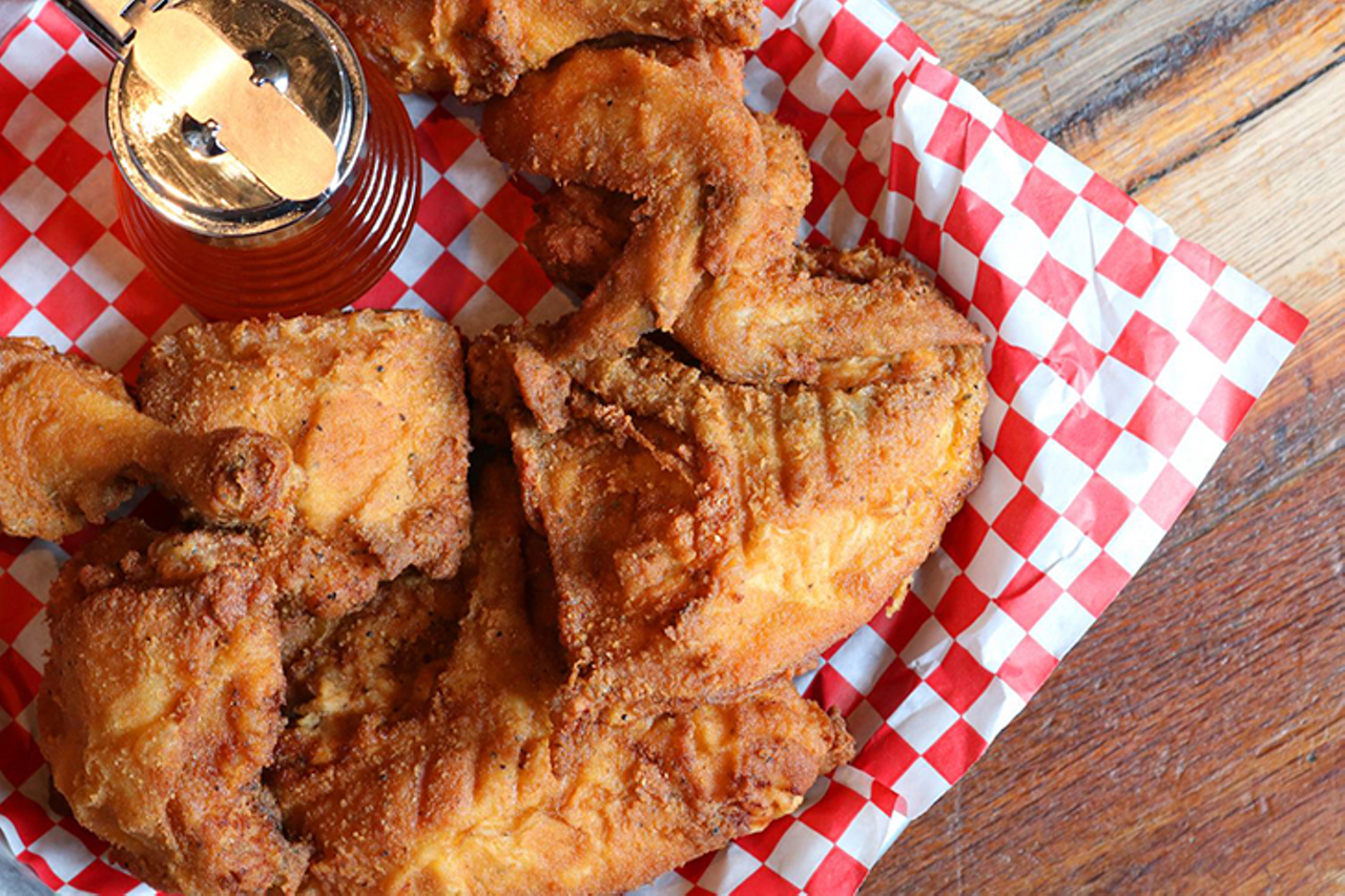 The Eagle
1342 Vine St., Over-the-Rhine
The Eagle has become a popular place to dine in Cincinnati thanks to their great fried-chicken, beer and Southern comfort food. Inside the welcoming and rustic interior of The Eagle are 16 taps that pour local, craft, and domestic beer. Try their natural and antibiotic-free chicken, and their many sides like mac and cheese, white cheddar grits, homemade biscuits and coleslaw.