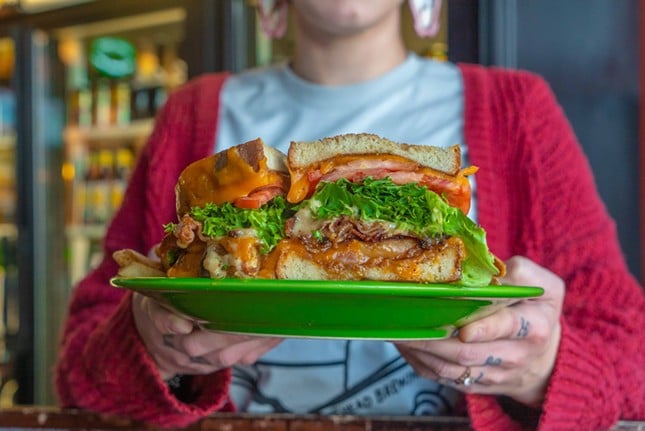 Melt Bar and Grilled
    14718 Detroit Ave., Lakewood
    Season 8, Episode 6
    Fieri sampled dozens of grilled cheese sandwiches at Melt Bar and Grilled at its original location in Lakewood back in Season 8. And yes, he seemed to enjoy them all.