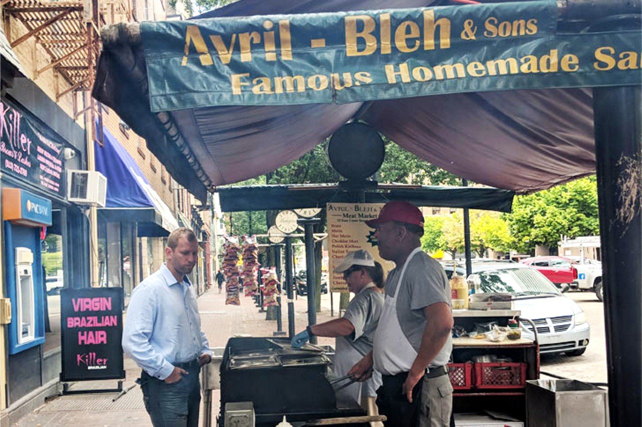 An Avril-Bleh Meat Market Mett
33 E. Court St., Downtown
This historic butcher shop has been serving Cincinnati homemade sausages, smoked meats and more since 1894. Avril-Bleh offers over 30 varieties of sausages ranging from Irish bangers to Cajun chicken or smoked Polish kielbasa. They use no additives or fillers and they use their own blend of all natural herbs, spices and seasoning. As Cincinnati has a strong German heritage, find their metts on the menu at restaurants like Zip's, Senate and Moerlein Lager House or just grab one to go from the butcher shop.
Photo: Sami Stewart