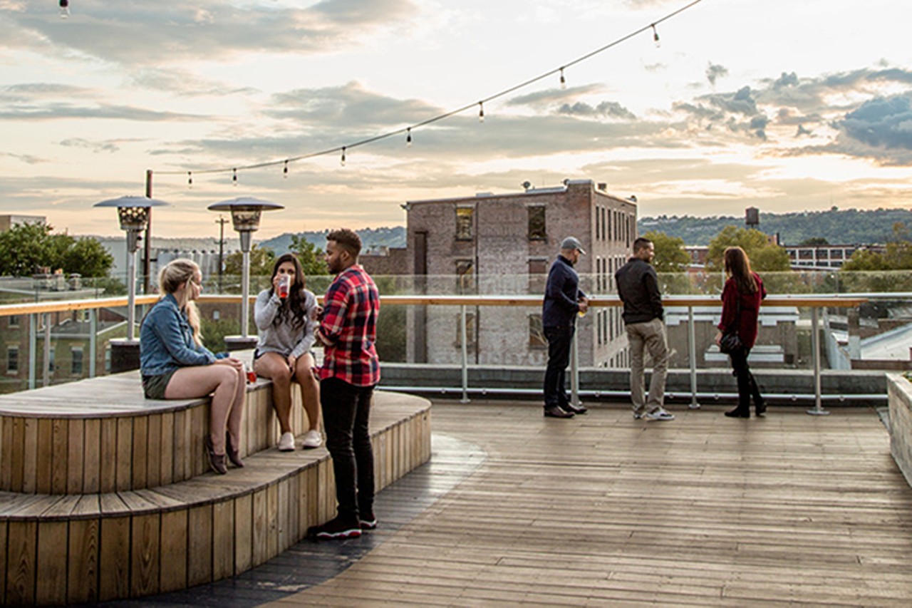 Rhinegeist Brewery
1910 Elm St., Over-the-Rhine
Rhinegeist&#146;s 25,000 square-foot brewing facility is arguably the most notable in the city, drawing guests from all over the tri-state and beyond. You can catch a neat view of the Cincinnati skyline from their rooftop while sipping on a Rhinegeist brew straight from the tap or in a can. Check the website to verify the rooftop is open; it's weather dependent and social distancing is enforced.
Photo: Hailey Bollinger