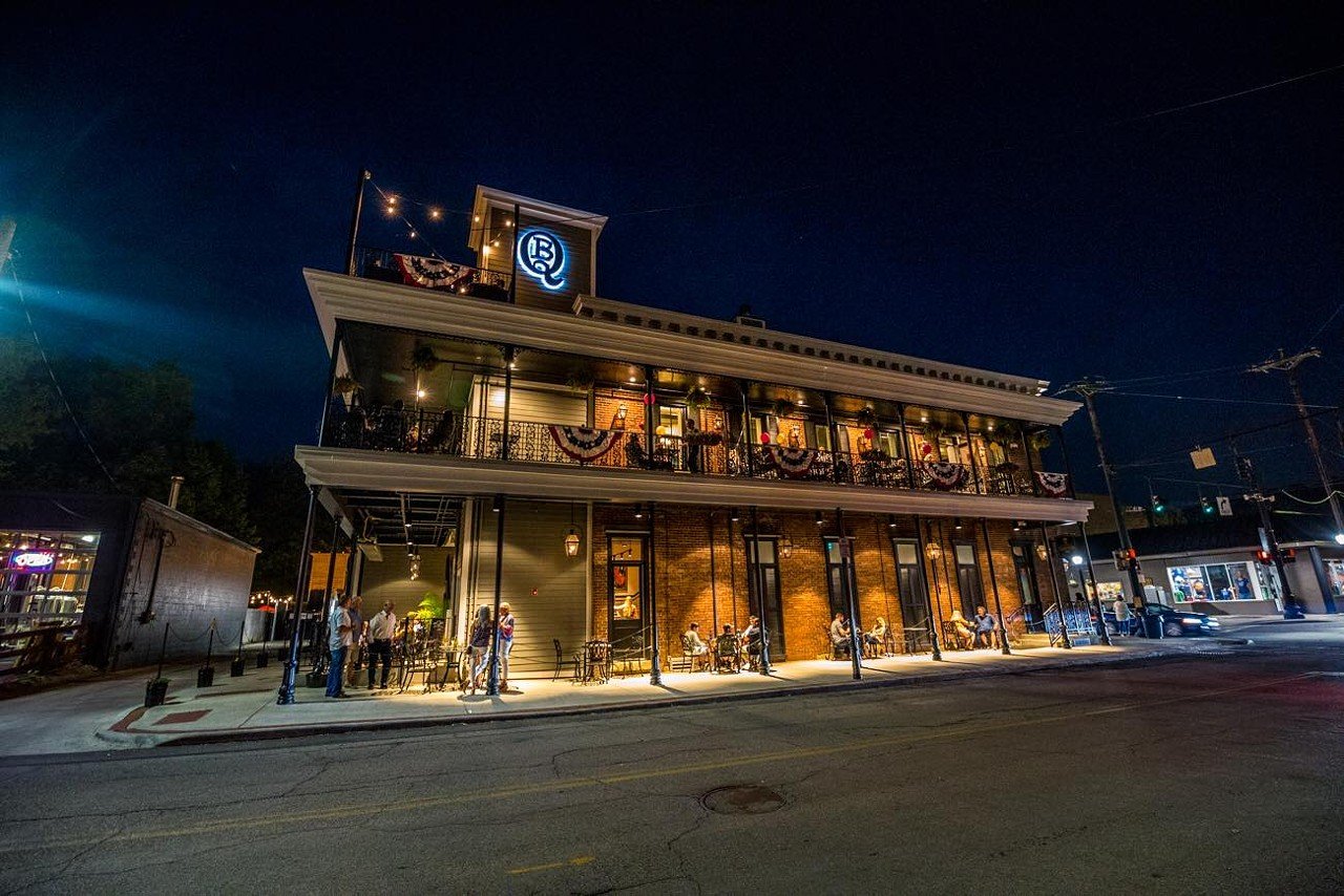 Bishop’s Quarter
212 W Loveland Ave., Loveland
Each floor of this three-level bar comes with its own vibe. On the first floor, you’ll find an extensive list of bourbon and the feel of New Orleans’ French Quarter; go upstairs to the second floor for wine and coziness thanks to the fireplace and love seats; and for an industrial and sports-bar-style space with a view of historic Loveland, go to The Landing, Bishop’s Quarter’s rooftop bar on the third level.