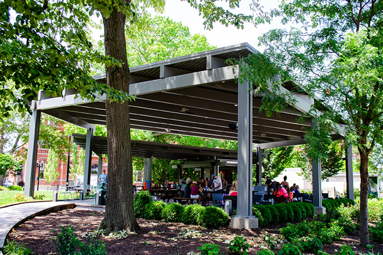 Porch at Washington Park
1230 Elm St., Over-the-Rhine
Head over to Washington Park and enjoy a selection of local beer, seasonal cocktails, canned wine and more. The bar offers seating on the porch or on the lawn, so BYOB (bring your own blanket) and enjoy the sites of one of Cincinnati’s oldest parks. Tables and heaters are located under the covered patio for when the weather isn't cooperating.