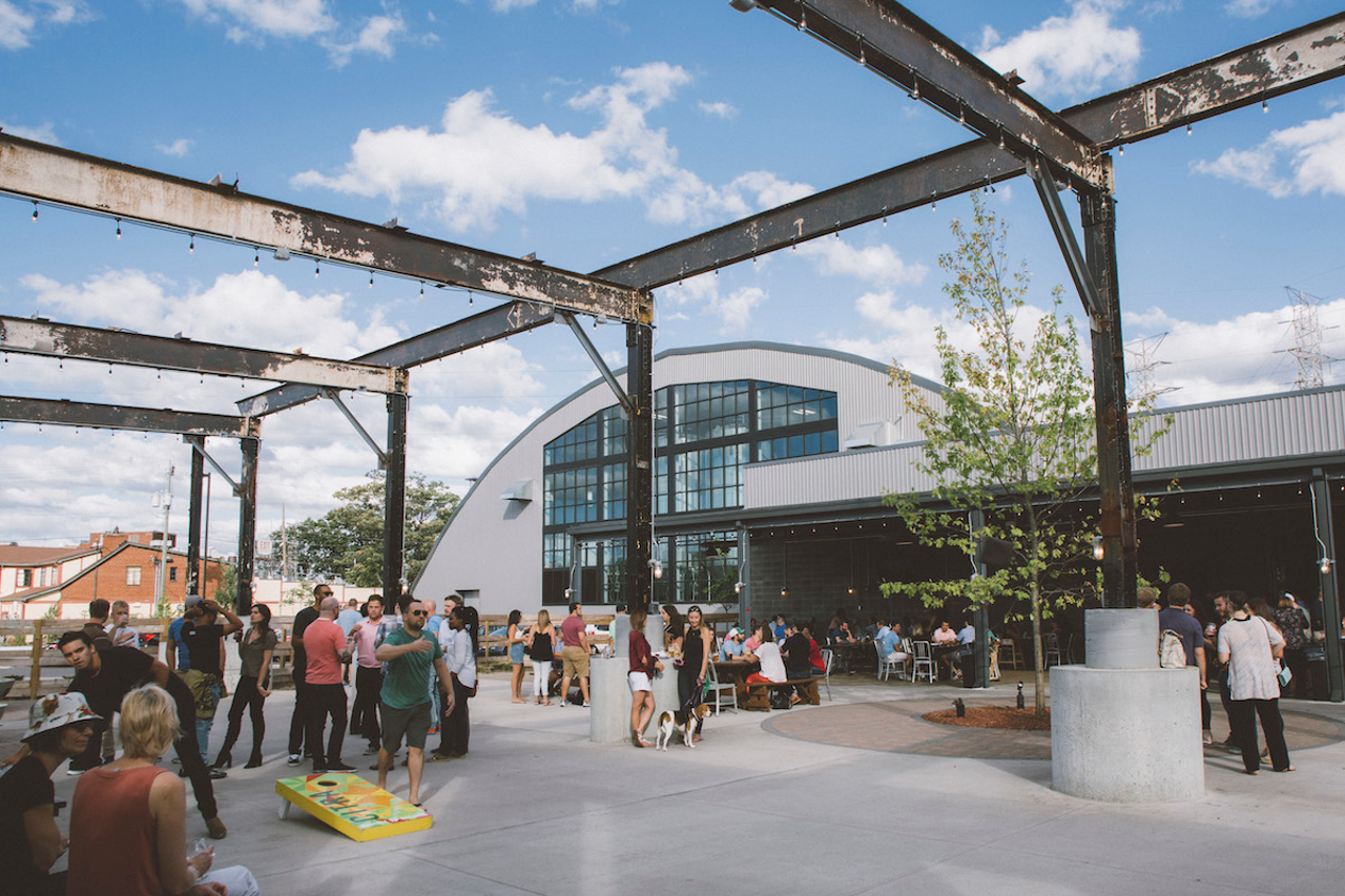 Madtree Brewing's Oakley Taproom
3301 Madison Rd., Oakley
MadTree’s massive 10,000-square-foot beer garden is a fun family hangout. With nearly 50 MadTree-exclusive taps, ambient lighting and an industrial brick façade leftover from the building’s factory days, there’s more than enough space to accommodate all the beer-drinking, cornhole-playing, dog-loving humans that hang at MadTree on the regular.