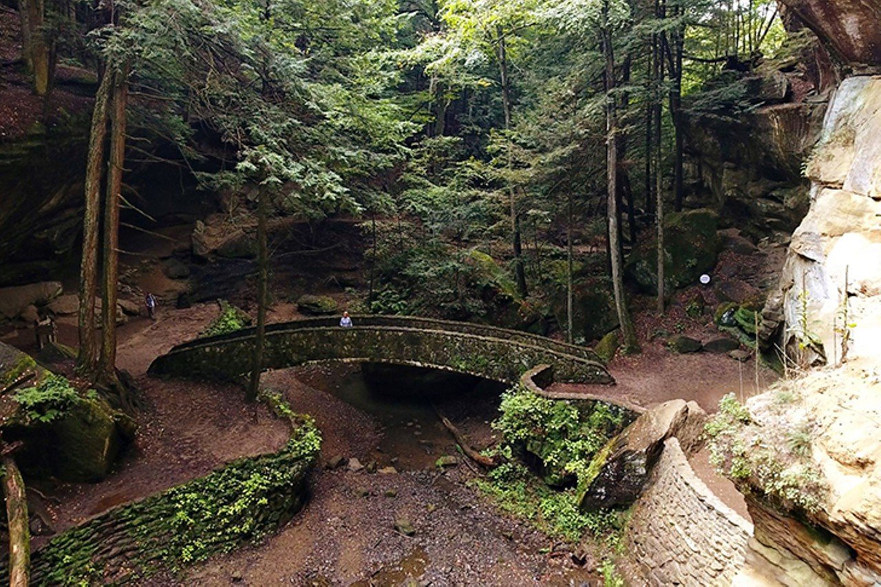 Hocking Hills State Park
19852 OH-664, Logan, Ohio
Distance: 2 hours and 30 minutes
Hocking Hills State Park has five different sections within the 9,000+ acres of land to explore. Millions of guests embrace the forest year-round by hiking, rock climbing, canoeing and camping on one of the 200 campsites in the area. A must-see is Ash Cave, an out-of-this-world rock formation that just so happens to be the biggest recess cave in the state.
Photo via Facebook.com/HockingHillsStatePark