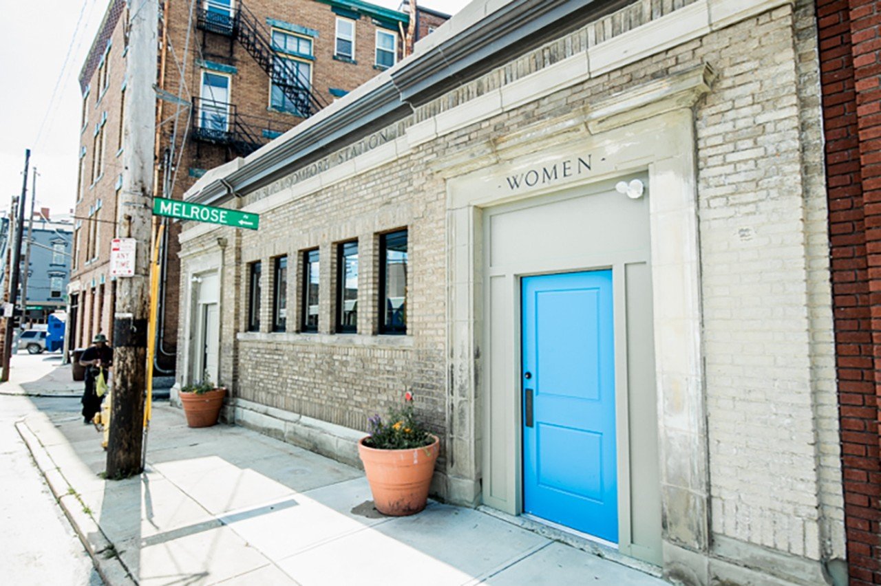 Comfort Station
793 E. McMillan Ave., Walnut Hills
From the team behind OTR's Sundry and Vice comes Comfort Station. This cocktail bar is located in a century-old Walnut Hills rest area. Without much signage outside, guests enter via the original women's room door — now painted a beautiful bright blue — into an industrial and airy space with skylights, inventive cocktails and a living plant wall. A back patio and lounge create an indoor/outdoor feel.