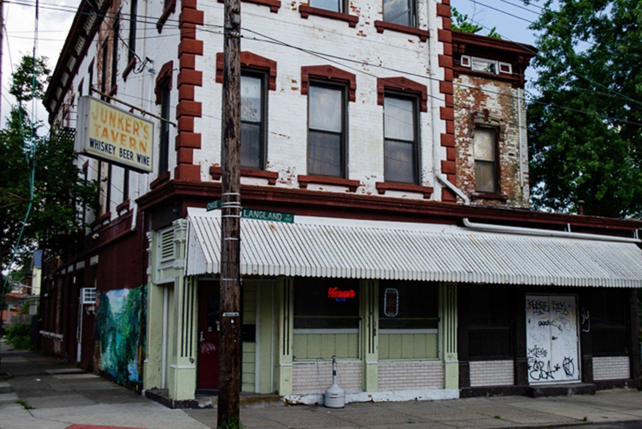 Junker’s Tavern
4156 Langland St., Northside, facebook.com/northsidecincy
Junker’s is the center of the universe, or at least the center of the Cincinnati rock-and-roll universe. Luckily, it is mostly untouched by time and trends. It is also one of the best live-music venues in the city and has one of the best jukeboxes. What to order: Anything — it’s all cheap; cash only with heavy pours and cheaper prices. A classic lager will work nicely, or, if you’re feeling adventurous, a Stella Artois or Grolsch. Anything will complement a re-listen of The Stooges’ Fun House on the jukebox. (BS)