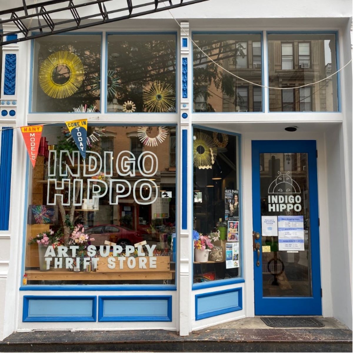 Indigo Hippo storefront on Main Street in OTR