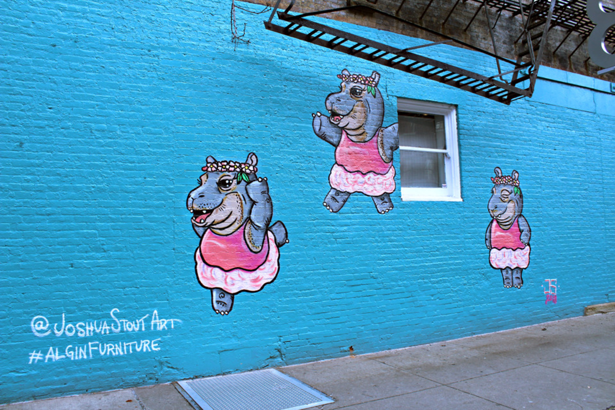 Image: Best Fiona the Hippo Mural Not Painted by ArtWorks