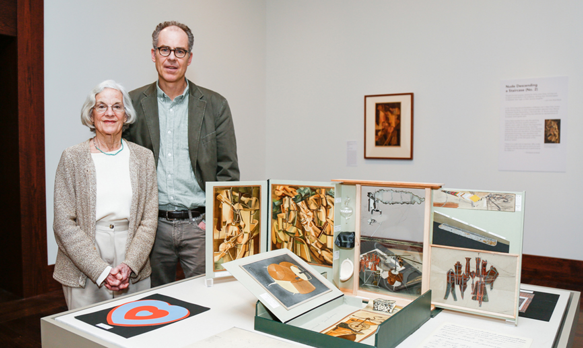 Anne and Jeffrey Harrison at the Art Museum with their donation