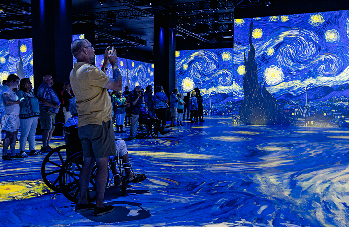 "The Starry Night" installation view at The Lume