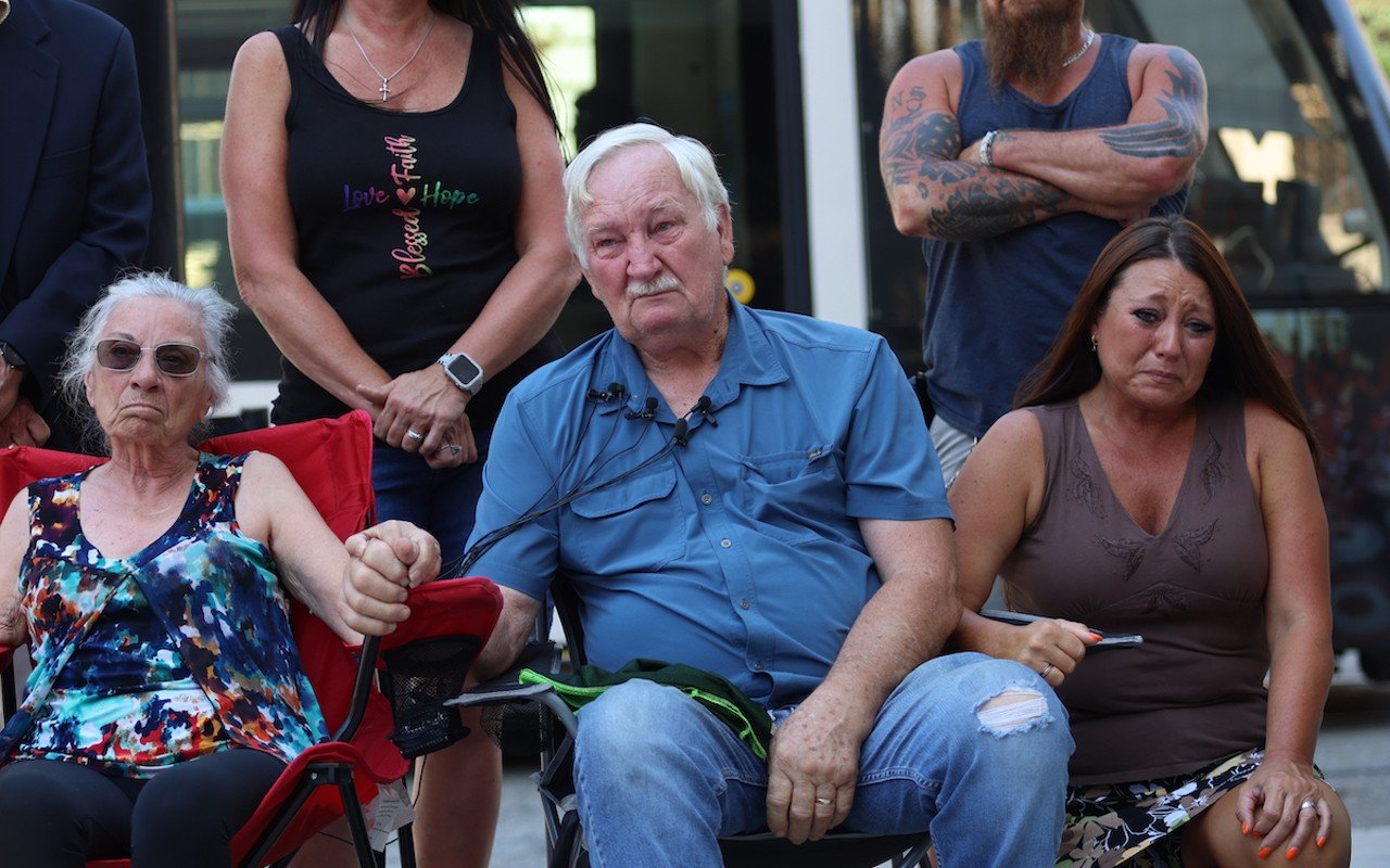 Lois Morrow, 76, (left); Douglas Morrow, 79, (middle); Stacie Morrow-Stickrod (right).