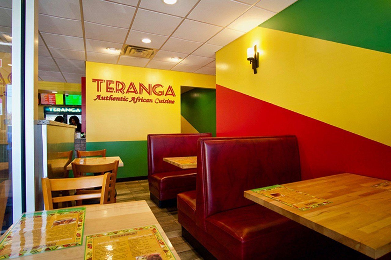 Teranga
8438 Vine St., Hartwell
Teranga offers a diverse menu, with a variety of options that fuse African, American and Jamaican cuisine, like the Senegalese Senburger or full dinners like grilled tilapia and Jamaican oxtail with rice and peas. It’s also a great place to try West African dishes, such as Michoui Gigot (stuffed lamb leg with onion sauce). Sides range from couscous and French fries to fufu and attiéké.