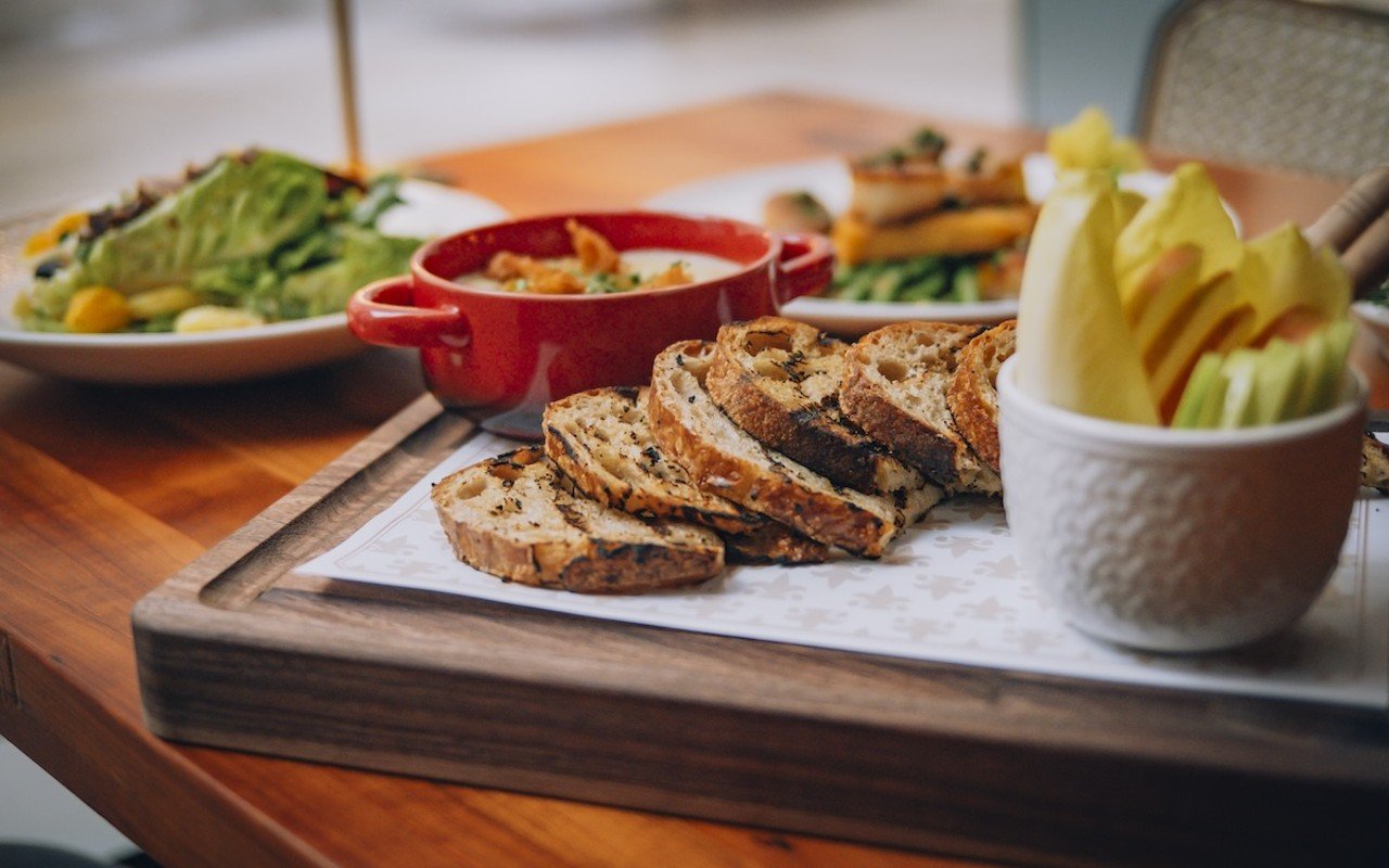 Bread and baked alpine fondue | The Davidson, 501 Vine St., Downtown