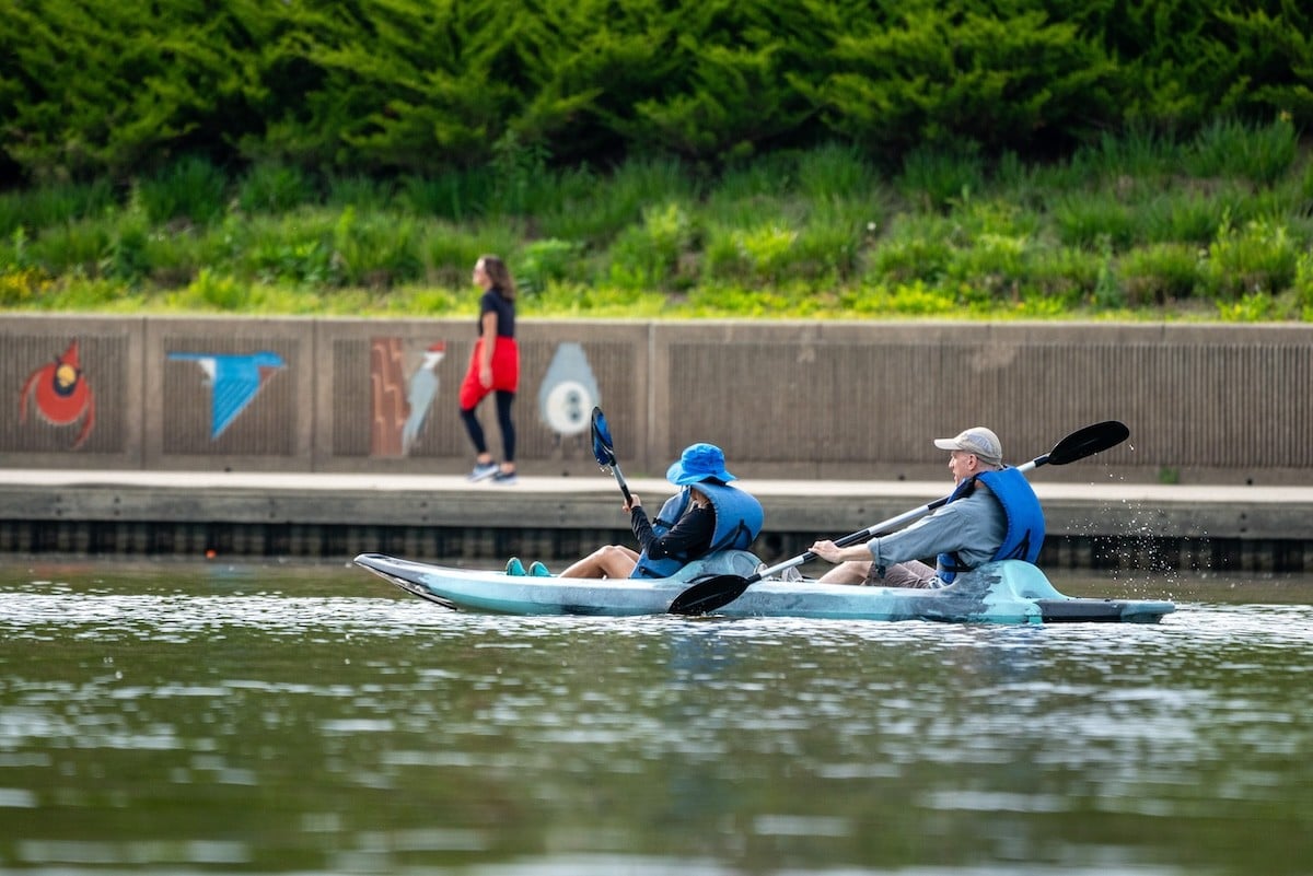 Kayakers at Winton Woods