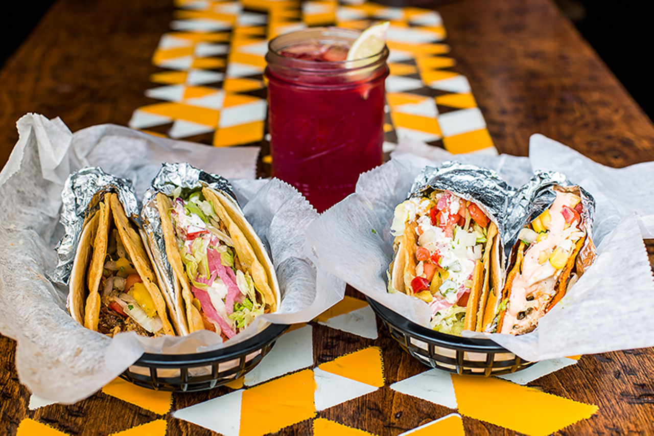 Condado Tacos
Late-Night Hours: The Banks: Sunday-Thursday until midnight and Friday-Saturday until 1 a.m.; Oakley, Anderson Township and Mason: Friday-Saturday until midnight
195 E. Freedom Way, The Banks; 3329 Vandercar Way, Oakley; 7877 Beechmont Ave., Anderson Township; 5070 Deerfield Blvd., Mason
Since 2014, Condado’s build-your-own-taco concept has taken the taco-loving population by storm. They commit to the build-your-own tacos concept down to the type of tortillas, with plenty of enticing options that cater to every taste. The formula is simple: check off what you want on your taco, then the goodness is brought out to you.