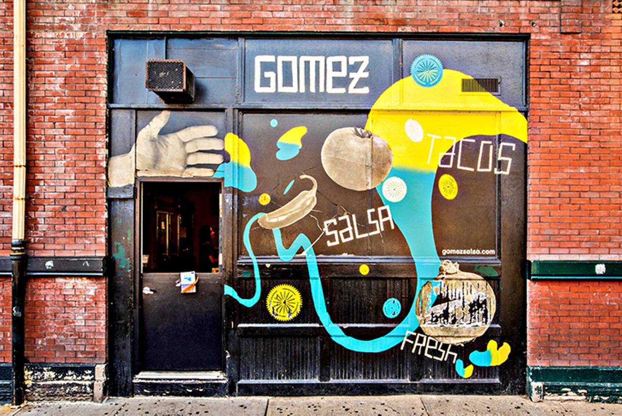 Gomez Salsa (OTR)
Late-Night Hours: Friday-Saturday until 1:30 a.m.
107 E. 12th St., Over-the-Rhine
On weekends, Gomez in OTR is open till 1:30 a.m., making it the perfect drunk-off-your-ass Saturday pit stop before piling into your Uber. But this Mexican eatery — which serves up tacos, burritos and turtles (a hybrid burrito with crusty cheese to seal the deal) — is also a prime spot to pick up grub before lounging in Washington Park during lunch break or literally whenever you’re on the go.