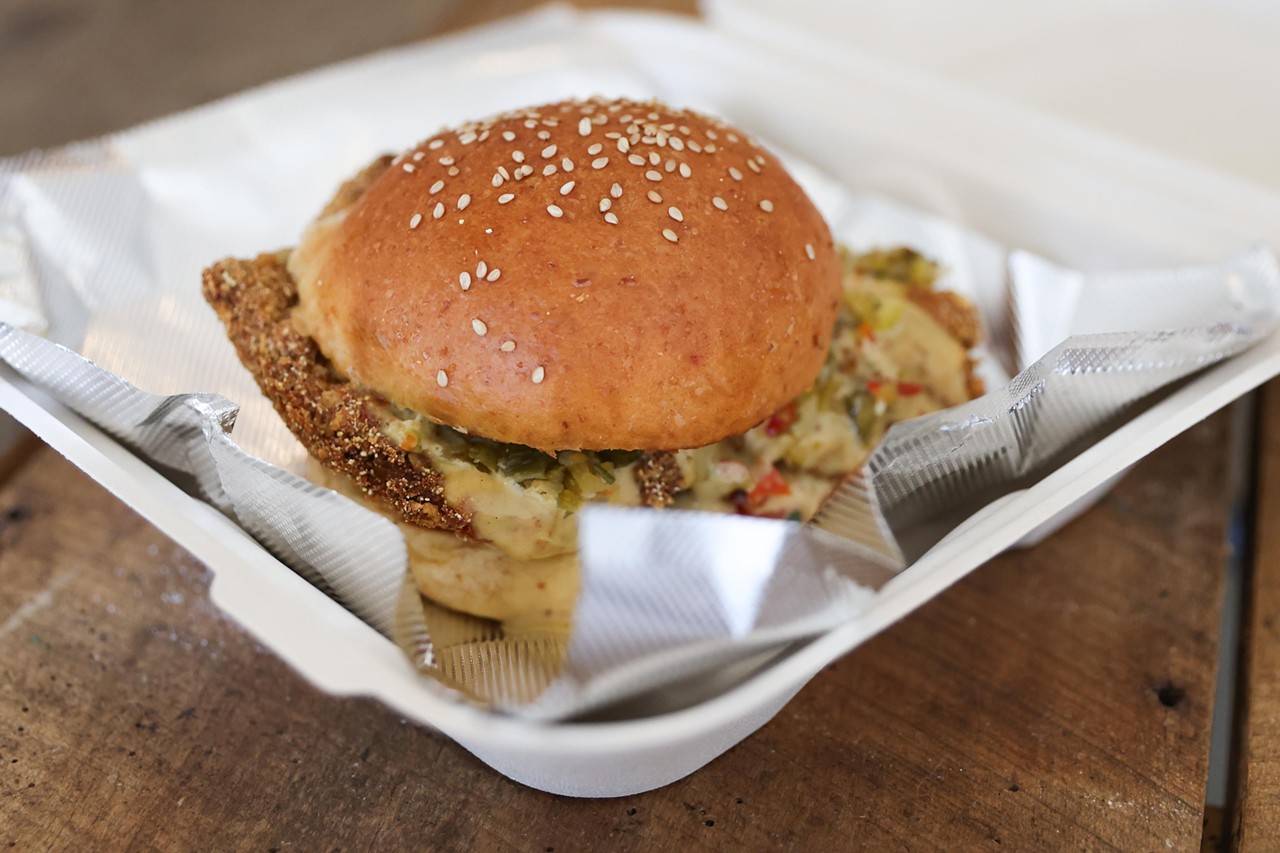 Habanero Lime Fried Chicken Sandwich at  Harvester Farm to Table Restaurant