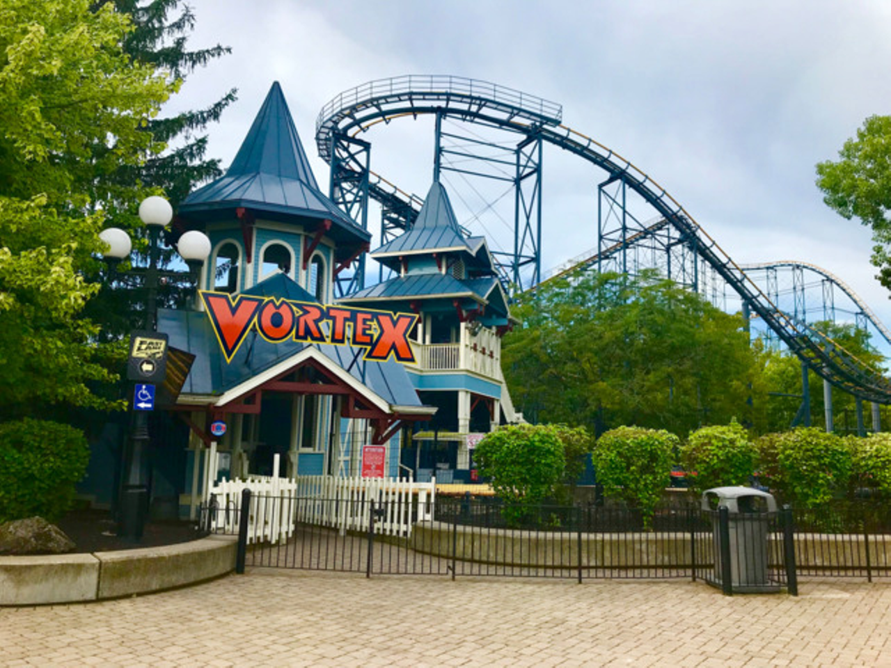 Kings Island’s Vortex Roller Coaster
Vortex was a steel roller coaster at Kings Island that opened in 1987 and briefly set two world records: tallest coaster (148 feet) and most inversions (six). In 2019, Kings Island stated the roller coaster had reached the end of its service life and it would close in October of that year. From 1987 to 2019, over 46 million people had ridden Vortex.
“Vortex at Kings Island, exactly as it was in all its bumpy glory.” -u/Tumbling-Dice
“Yep, the Vortex was as legendary as The Beast for my friends and I, growing up in the 80’s and 90’s. The tv commercials when it opened were featured a metal robot hand (Terminator-esque) twisting and bending a roller coaster track. It seemed so bad-ass. I was shocked when I heard they were removing it; my nostalgic memories placed so much importance on that ride, but I guess it just wasn’t a big deal anymore.” -u/Locutus_of_Bjork