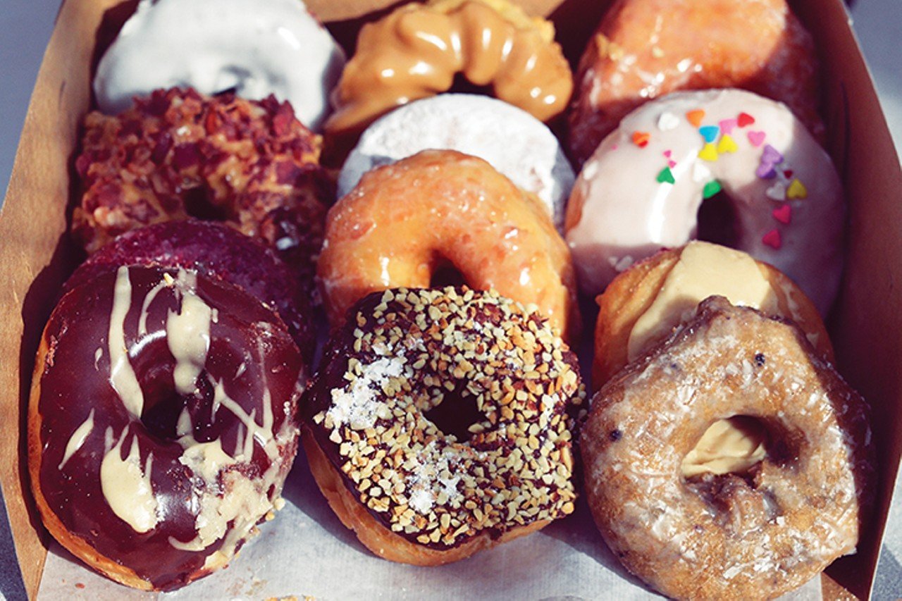 Holtman's Donut Shop
Multiple locations including 3356 Madison Road, Oakley; 1399 State Route 28, Loveland
Holtman’s will give you a reason to crawl out of bed on a weekend morning. The Loveland-based operation now has multiple locations that serve flaky, melt-in-your-mouth donuts. Lines for the pastries often wrap outside the door and with good reason: the bakery has an array of options to suit any craving, from classic glazed to maple to vanilla-icing dusted with Fruity Pebbles.