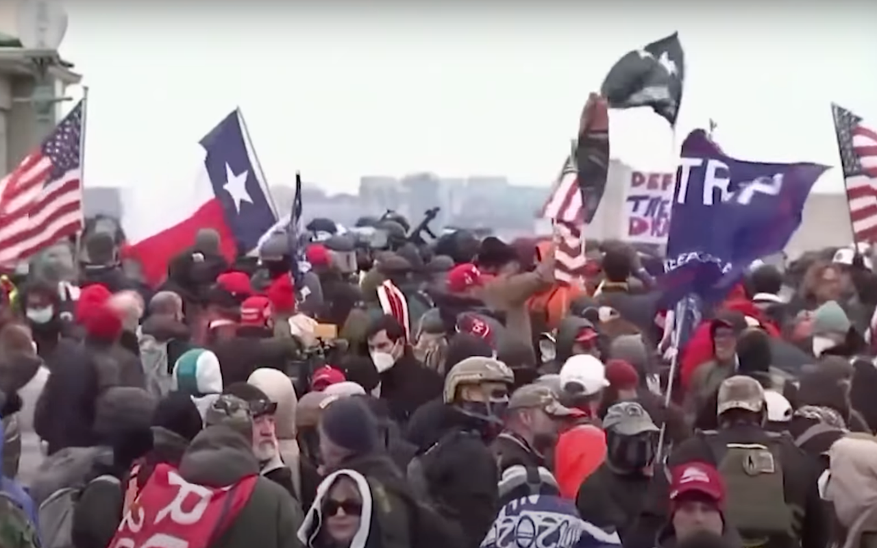 Supporters of former U.S. President Donald Trump at the U.S. Capitol on Jan. 6, 2021