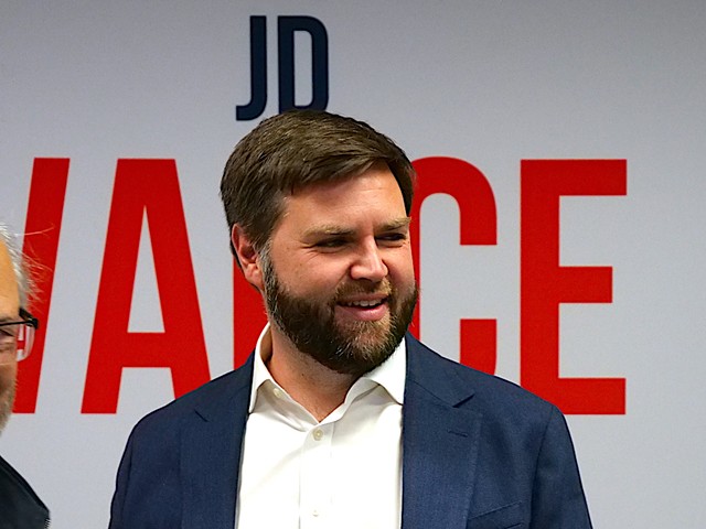 J.D. Vance stops by the Butler County Republican Party headquarters in Middletown, Ohio during his 2022 Senate campaign.