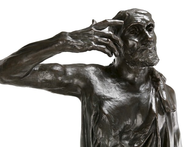 Auguste Rodin (French, 1840–1917), Jacques de Wissant, clothed (detail), 1885–86, cast 1989, bronze, h. 83 7/8 in. (223.2 cm)