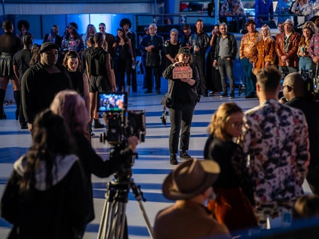 Local film professionals ready the scene at Film Cincinnati's fundraiser, Backlot.