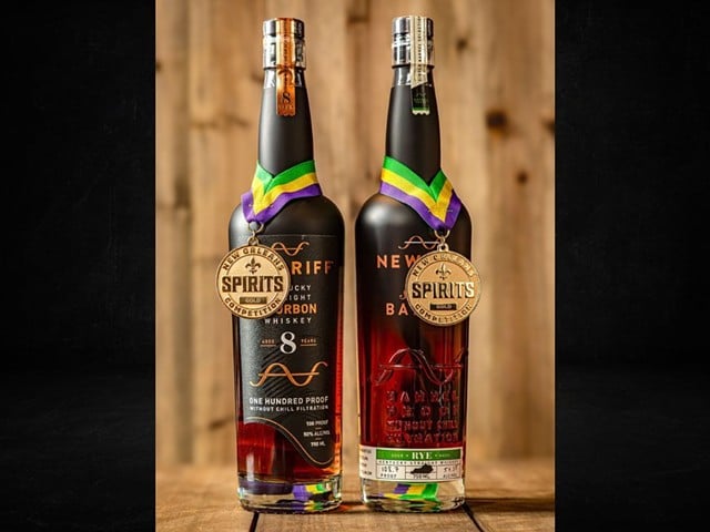 New Orleans Spirits Competition gold medal winners: 8-Year-Old Kentucky Straight Bourbon Whiskey and Kentucky Single Barrel Rye Whiskey