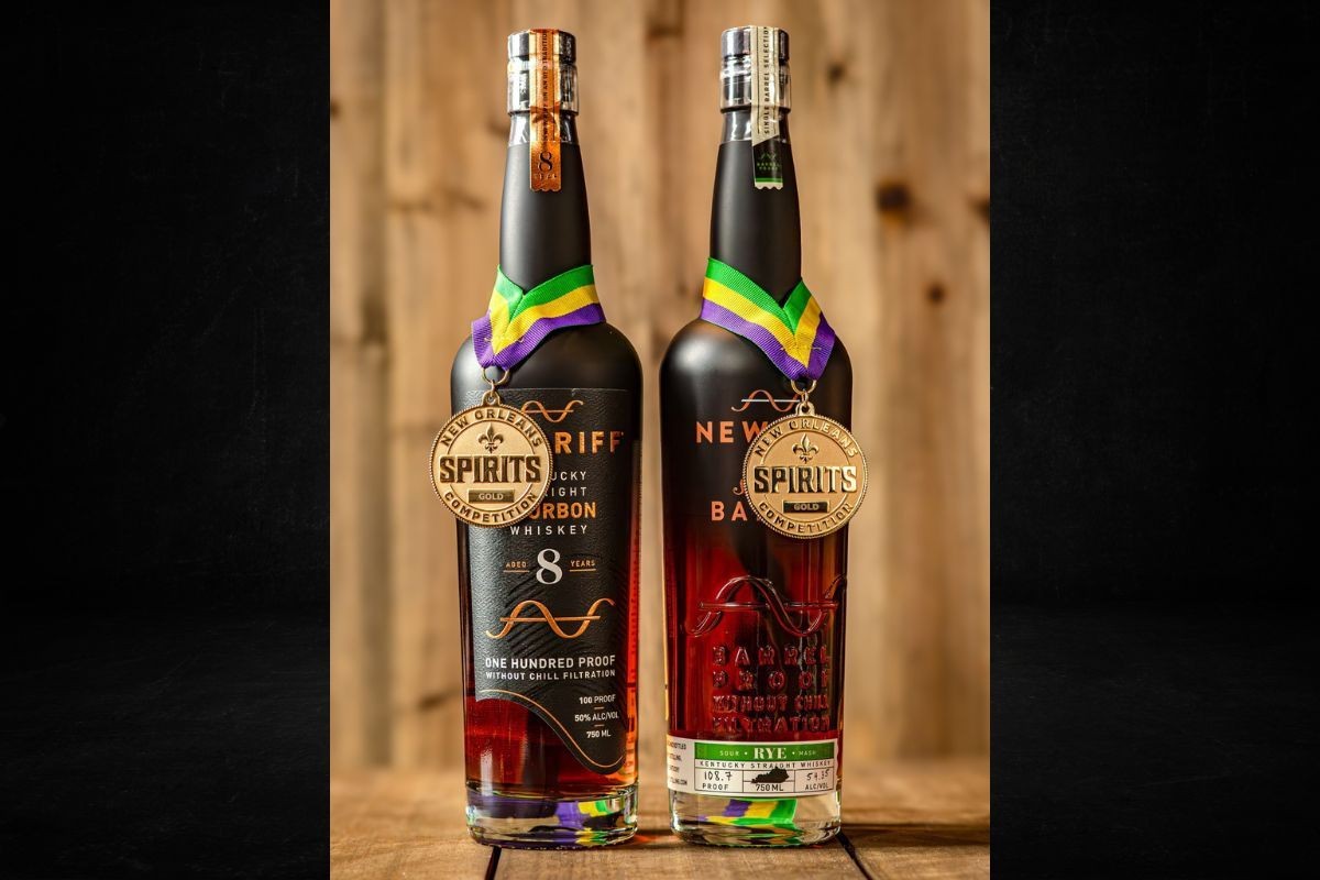 New Orleans Spirits Competition gold medal winners: 8-Year-Old Kentucky Straight Bourbon Whiskey and Kentucky Single Barrel Rye Whiskey