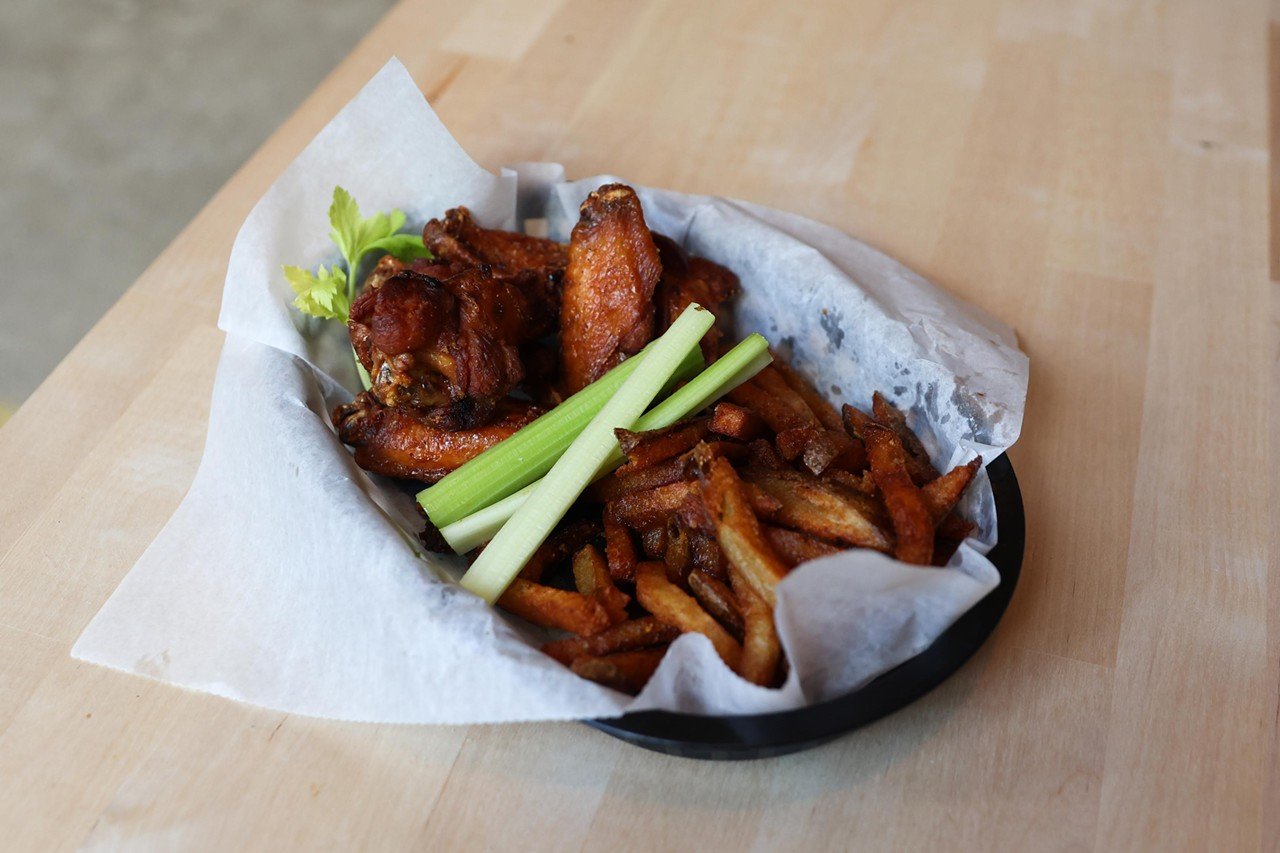 The smoked chicken wings from Alley Baby