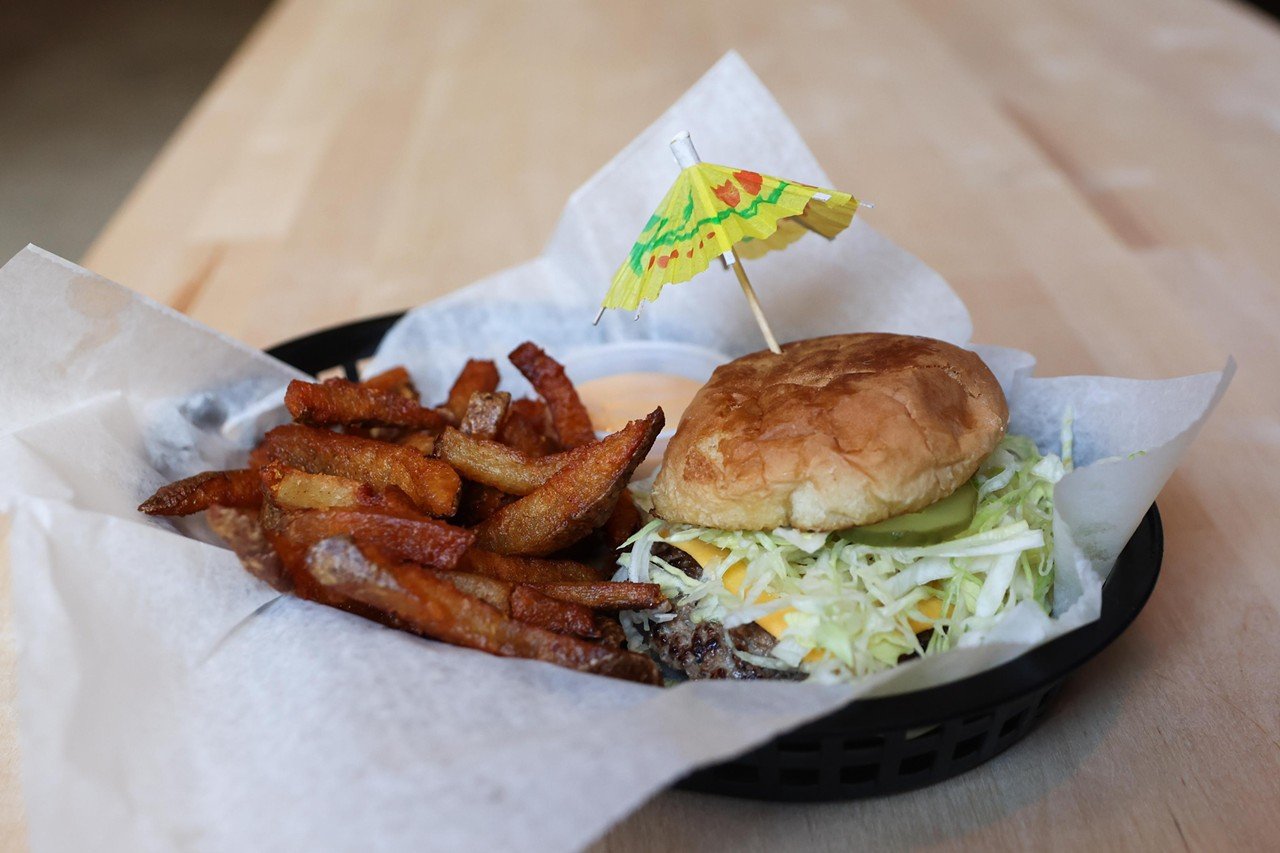 The lamb-beef patty burger at Alley Baby