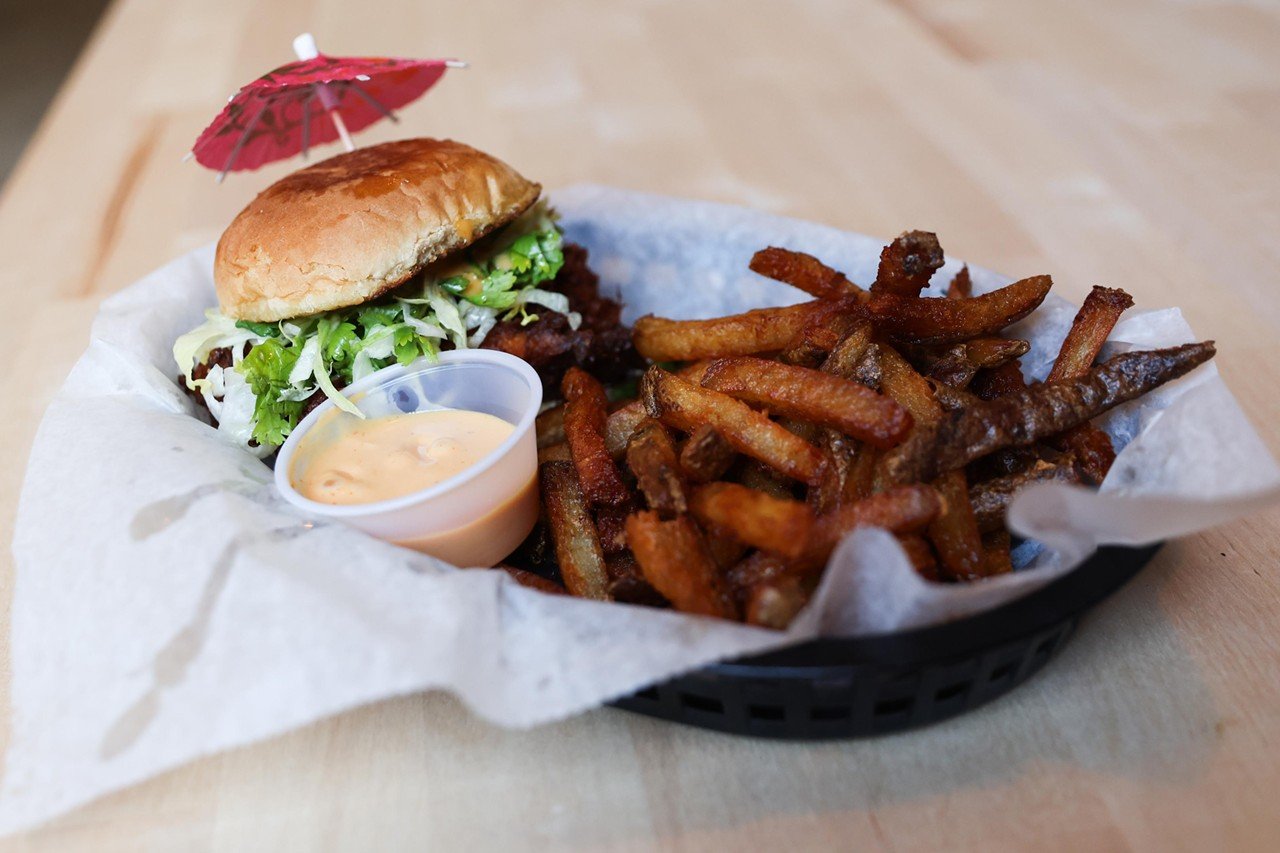 The coconut chicken sandwich at Alley Baby