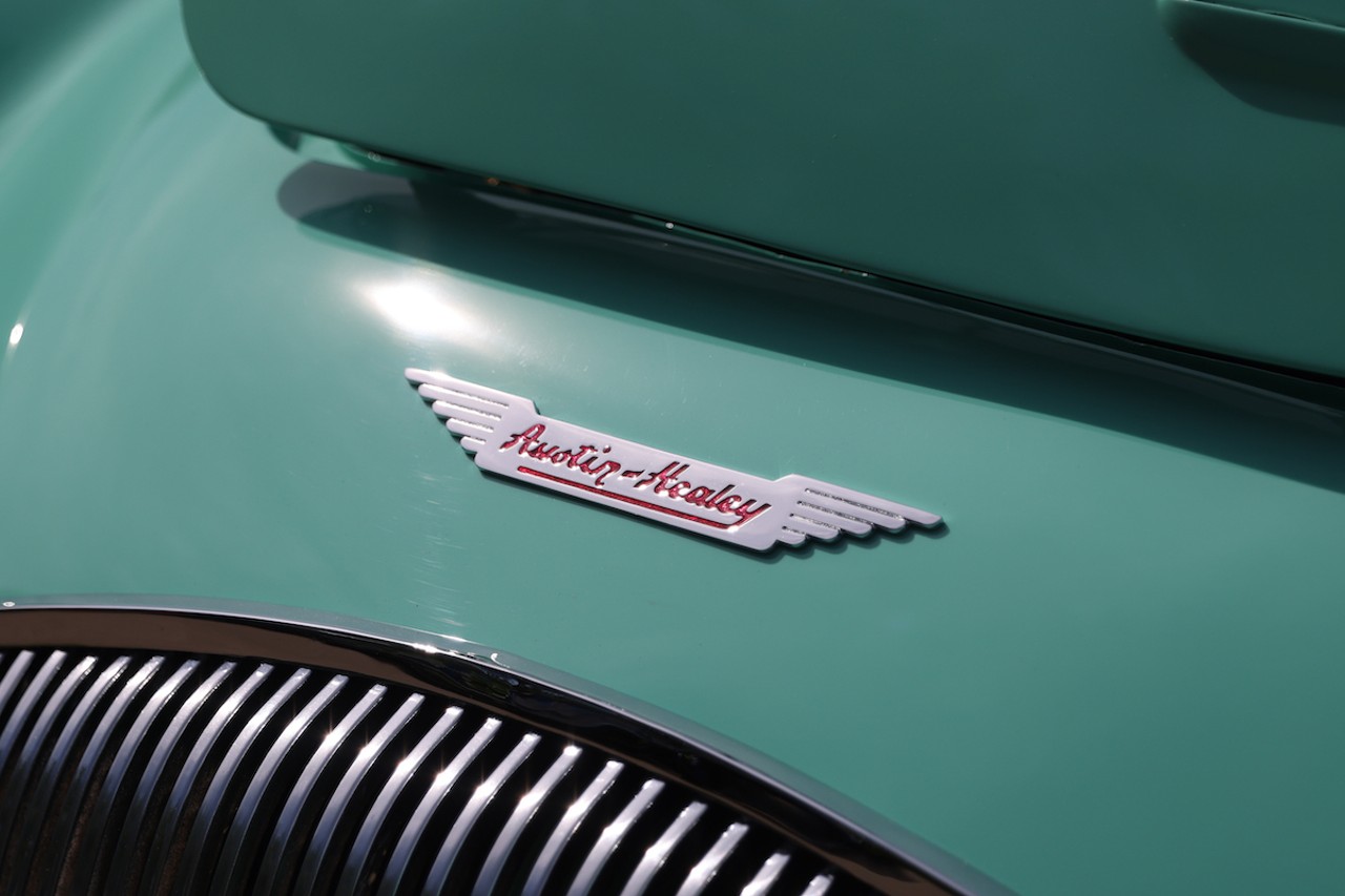 A close-up of a car at the 46th annual Cincinnati Concours d’Elegance car show on Sunday, June 9, 2024.