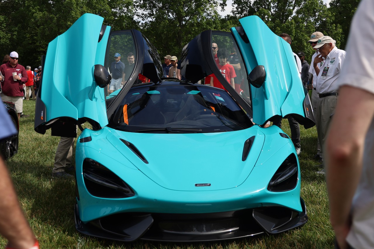 A close-up of a car at the 46th annual Cincinnati Concours d’Elegance car show on Sunday, June 9, 2024.