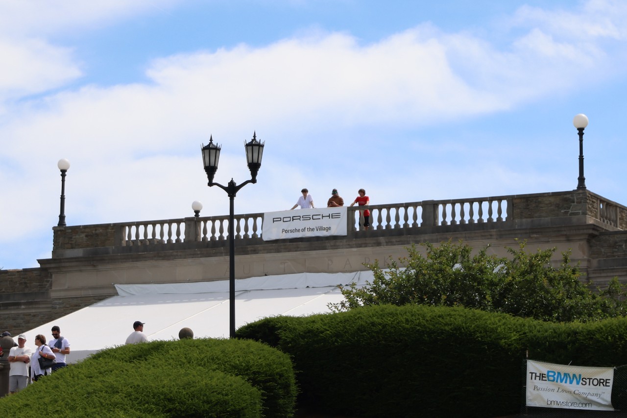 People observe all of the cars at the 46th annual Cincinnati Concours d’Elegance car show on Sunday, June 9, 2024.