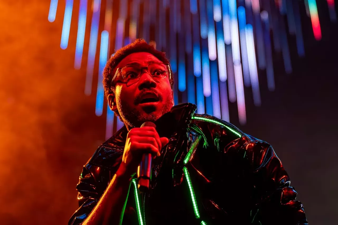 Childish Gambino performing at the Schottenstein Center on Aug. 15