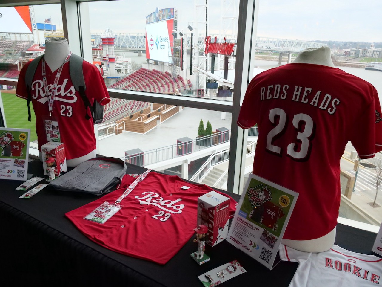 New Cincinnati Reds merchandise is available for the 2023 season.