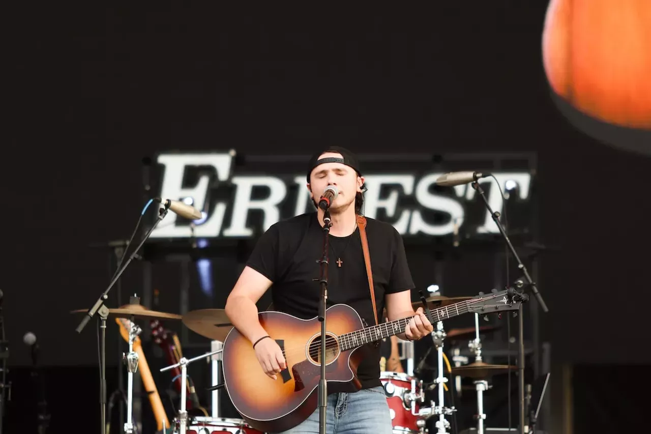 Ernest performing during the Voices of America Country Music Festival on Aug. 8, 2024