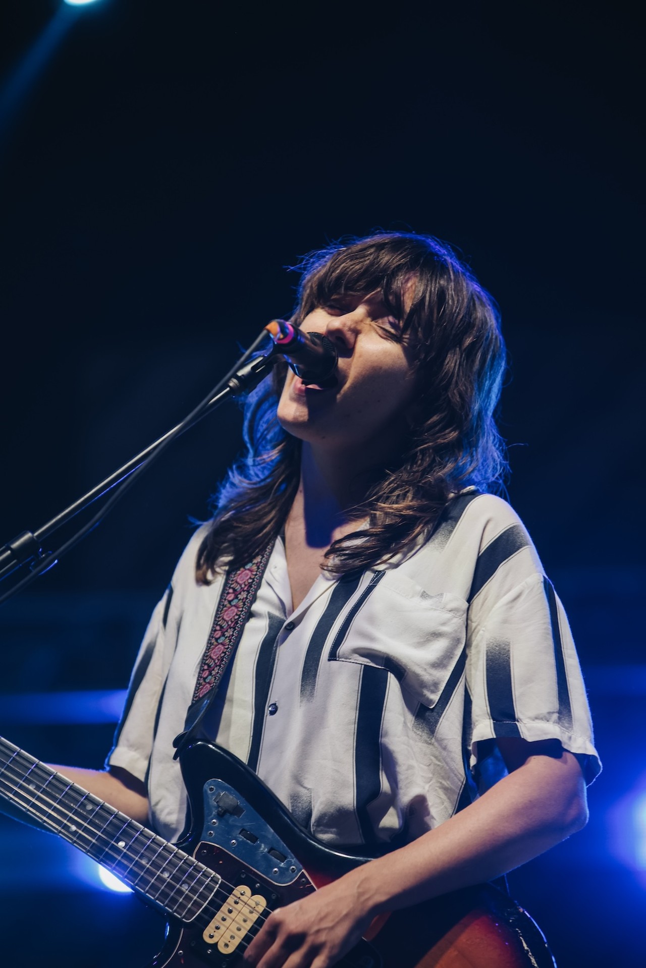 Courtney Barnett performing at the 2024 Nelsonville Music Festival