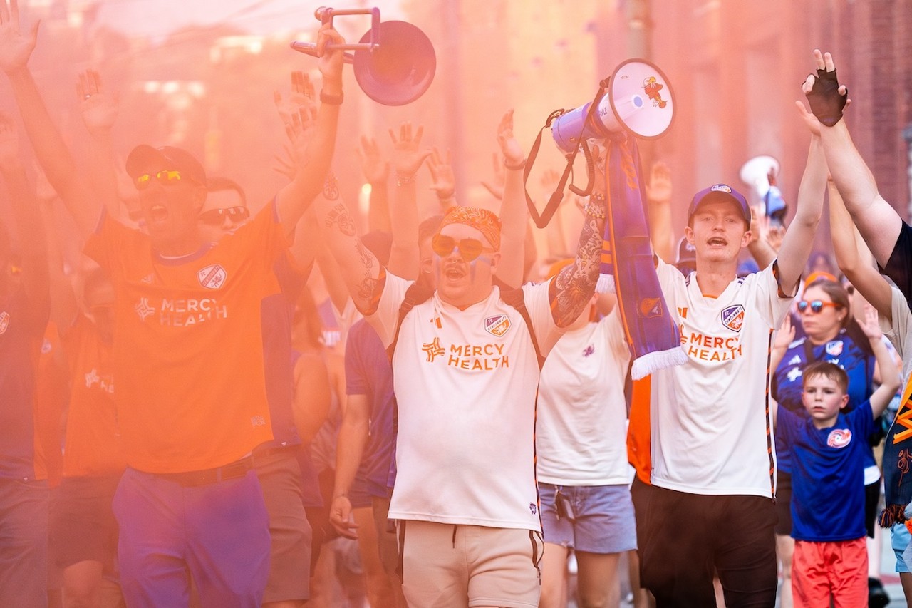 The March makes its final approach to TQL Stadium ahead of Leagues Cup clash | FC Cincinnati vs. NYCFC | Aug. 5, 2024