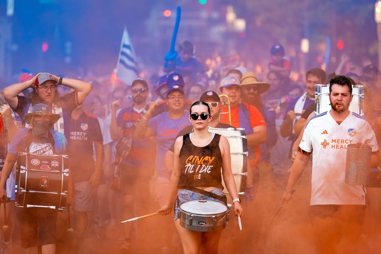 The March makes its final approach to TQL Stadium ahead of Leagues Cup clash | FC Cincinnati vs. NYCFC | Aug. 5, 2024