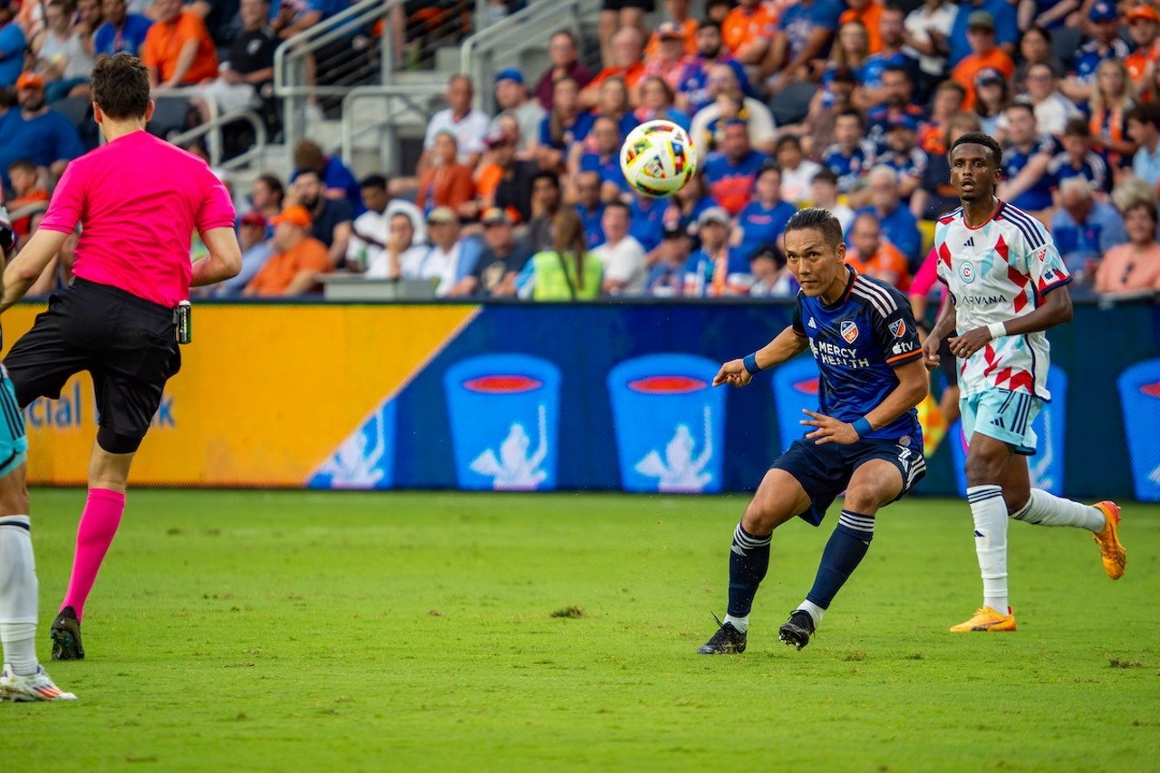 Yuya Kubo is focused on the ball | FC Cincinnati vs. Chicago Fire | July 17, 2024