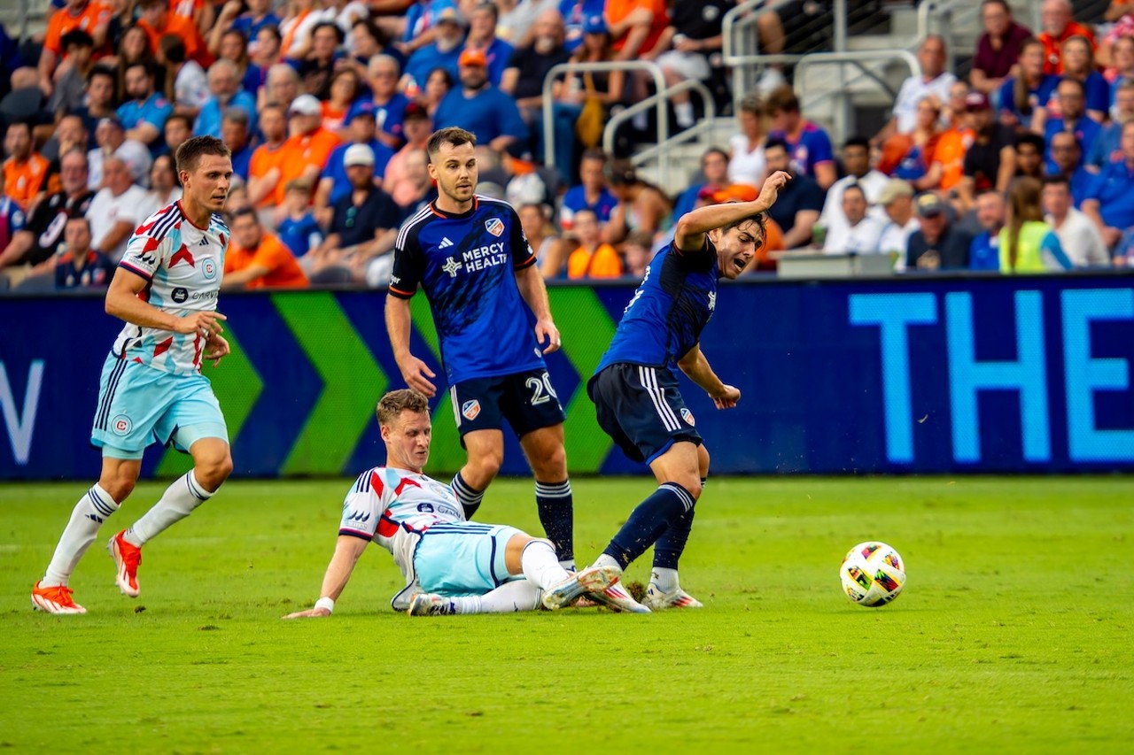 Gerardo Valenzuela is tripped | FC Cincinnati vs. Chicago Fire | July 17, 2024