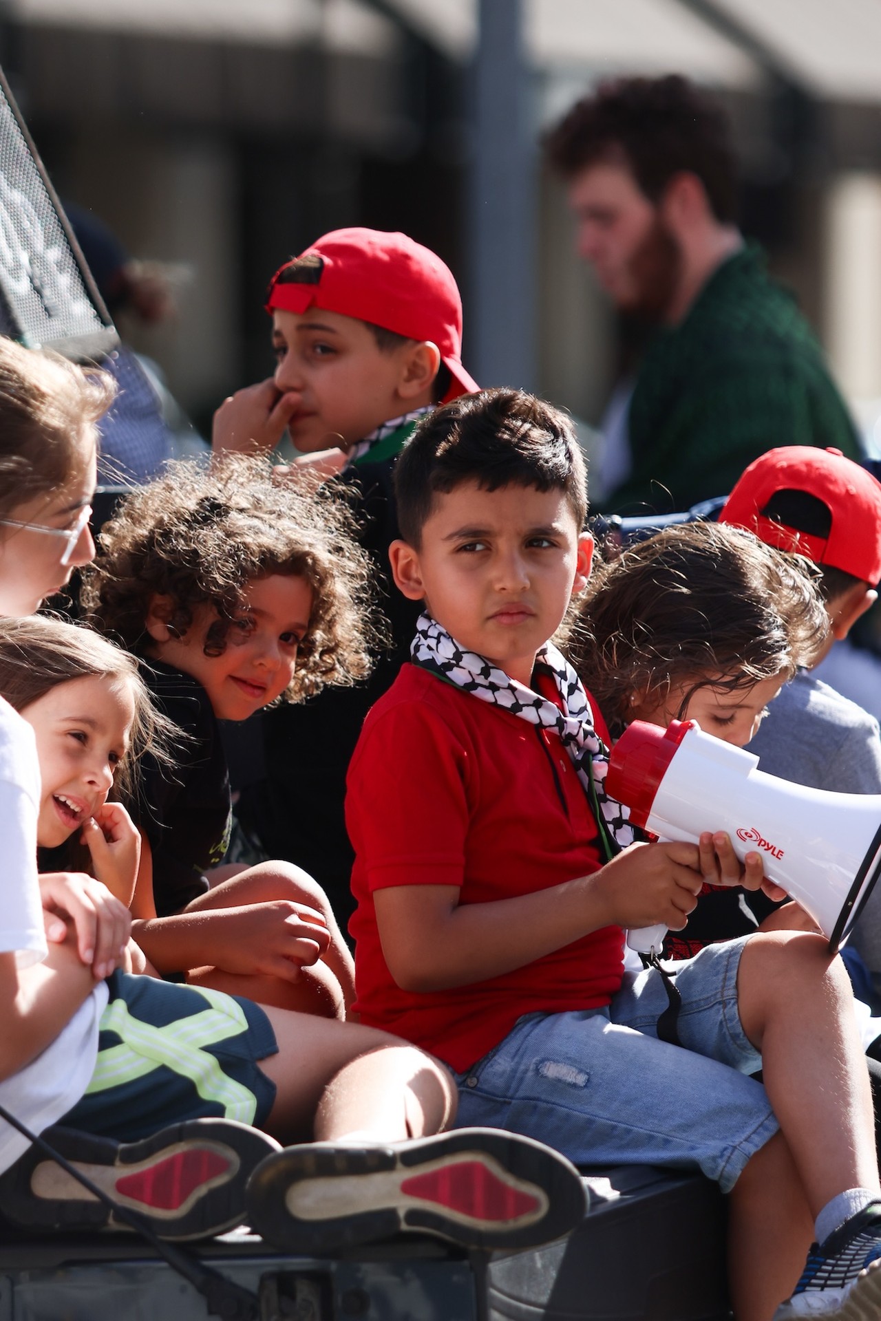 A pro-Palestinian protest at Fountain Square on May 27, 2024