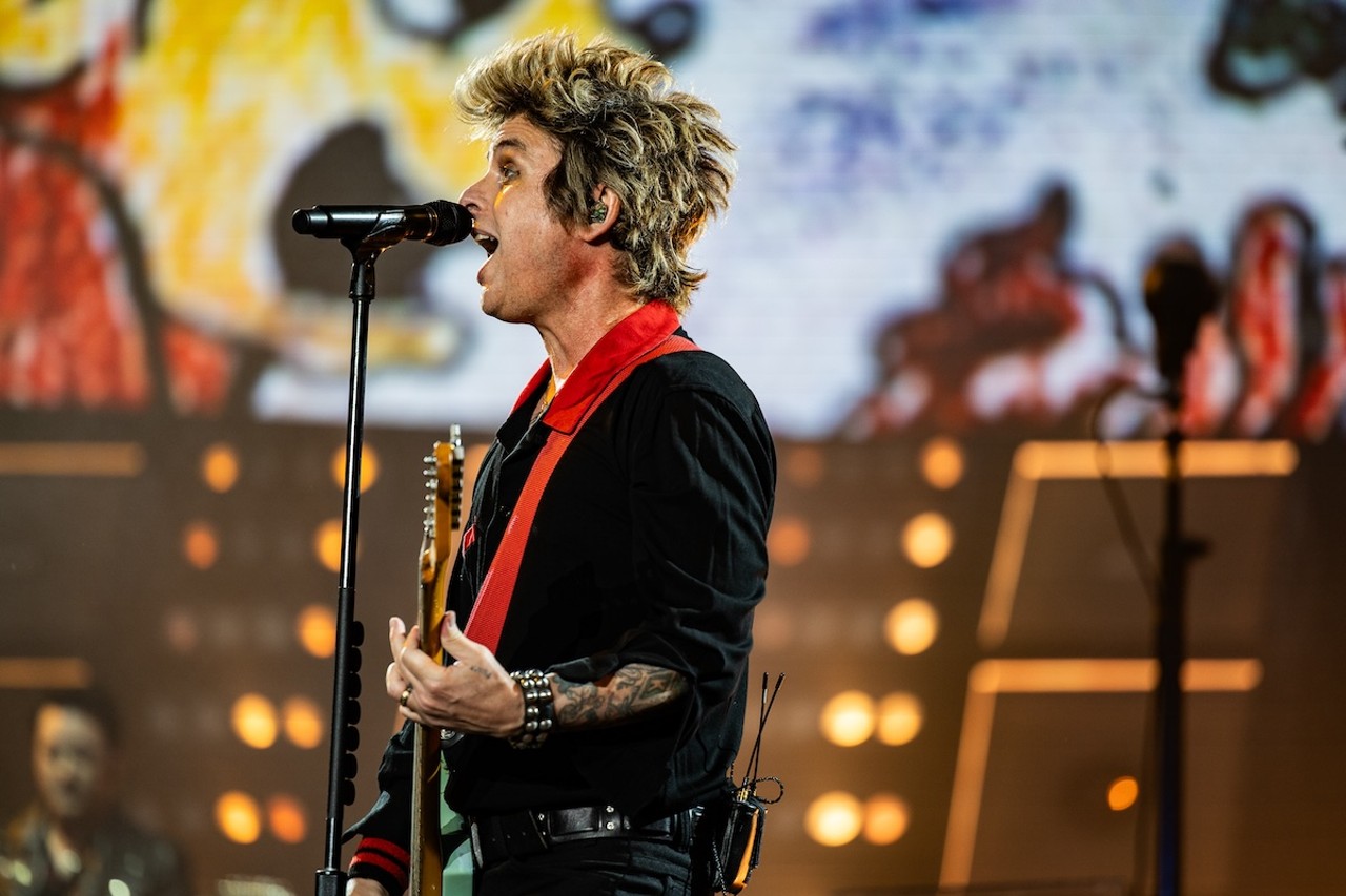 Green Day performing at Great American Ball Park on Aug. 22