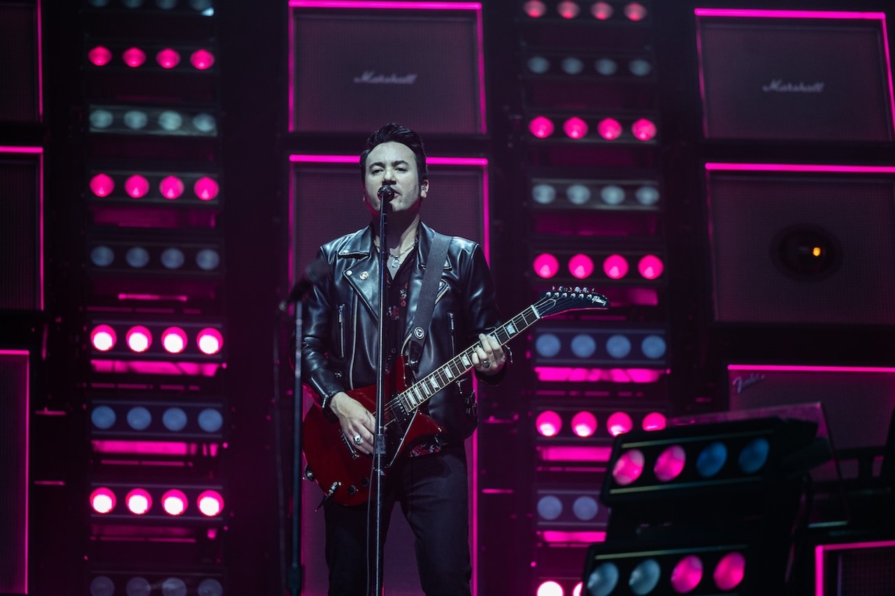 Green Day performing at Great American Ball Park on Aug. 22